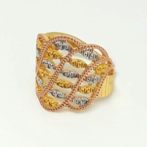 916 Gold Designer Ring For Ladies MJ-LR006
