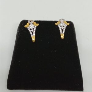 916 Gold CZ Designer Earring MJ-E015