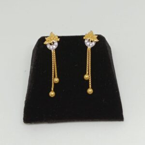 916 Gold Peacock Design Latkan Earring MJ-E003