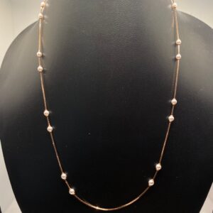 Rose gold necklace