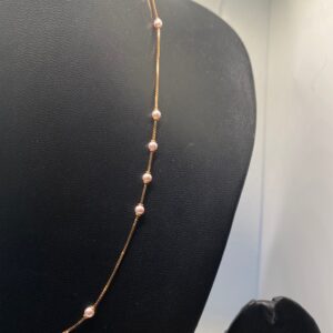 Rose gold necklace for women