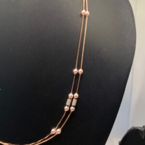 Rose 18k gold light weight necklace
