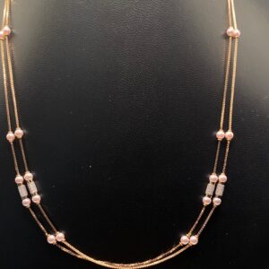Rose 18k gold light weight necklace