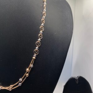 Rose gold fancy necklace