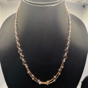 Rose gold fancy necklace