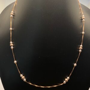 Rose gold necklace