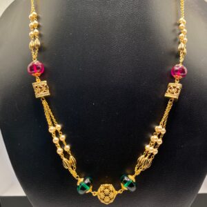 Gold Antique pearls necklace