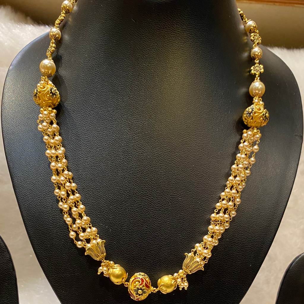 Gold Antique Nacklace Set - Image 2