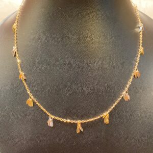 Italian rose gold necklace