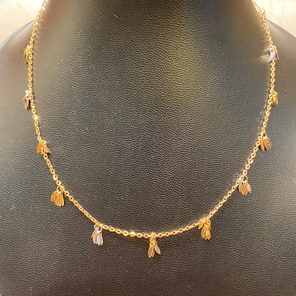 Italian rose gold necklace