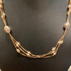 Italian 18k rose gold chain