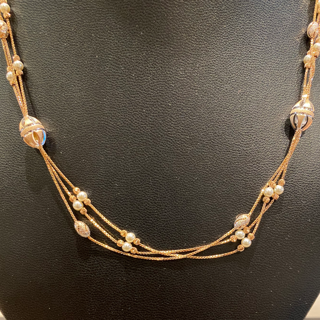 Italian 18k rose gold chain - Image 2