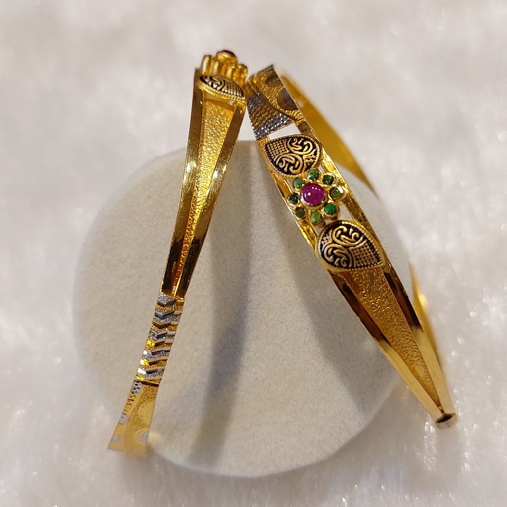 916 Gold Designer Copper Kadli - Image 3
