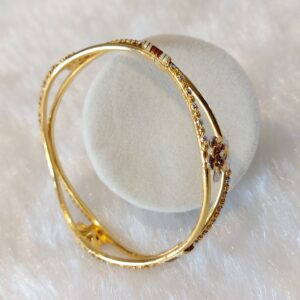 916 Gold Fancy Flower Design Kadli