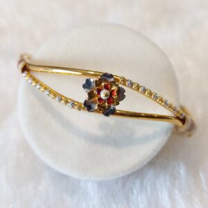 916 Gold Fancy Flower Design Kadli