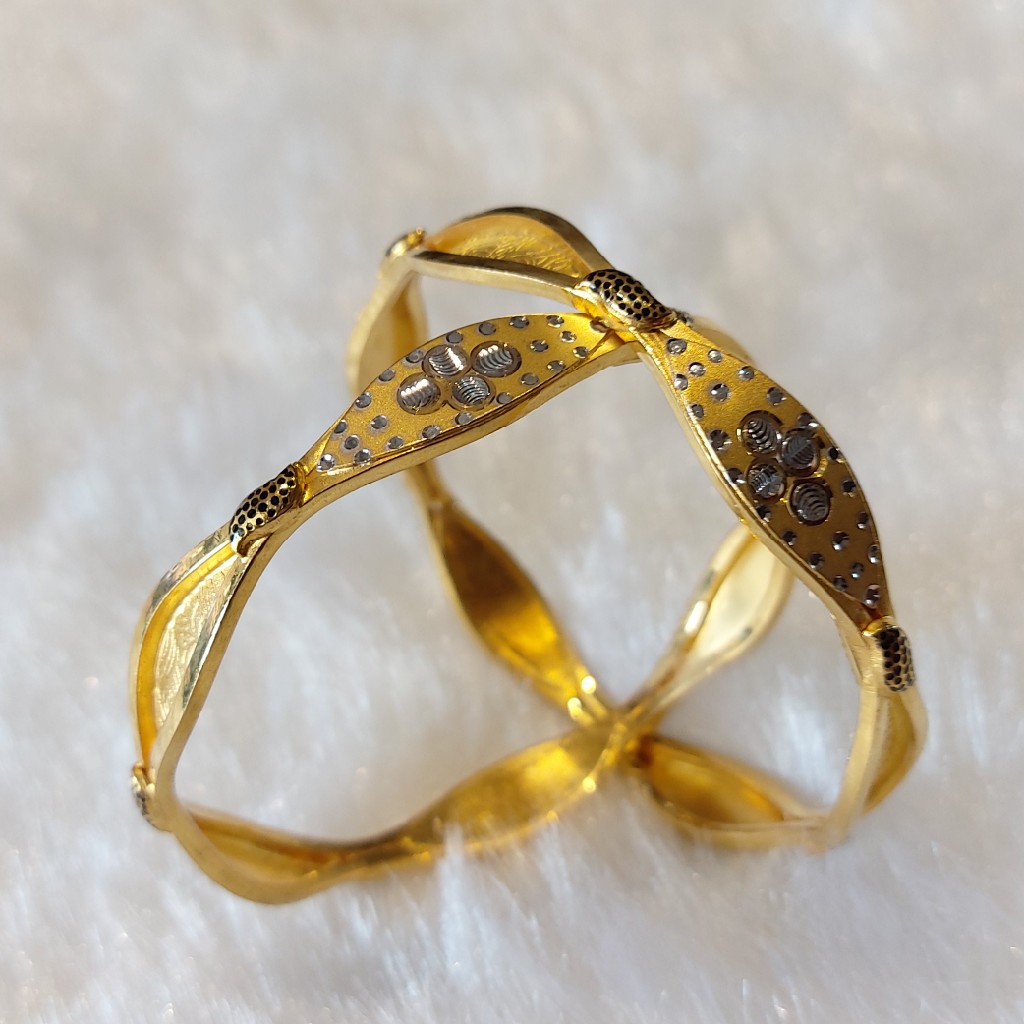 22k Gold Modern Copper Kadli - Image 3