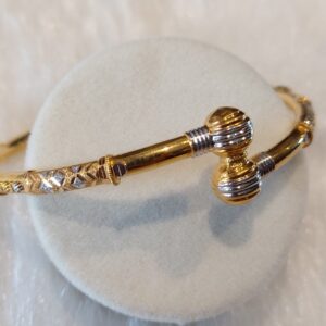 916 Gold Ball Pipe Kadli Bangle