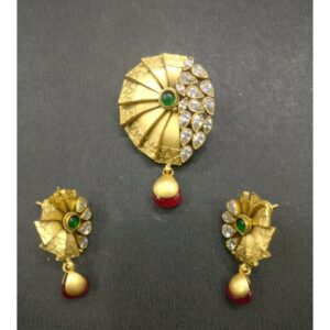 916 gold antique pendant set