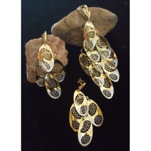 22Kt Gold Exclusive Italian Pendant Set BJ-PS008