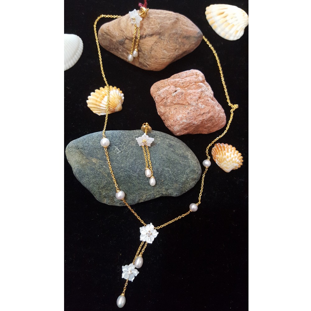 916 Gold Designer Pearl Mala BJ-M006