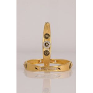 916 Gold Antique Copper Kaldi Bangle BJ-B004