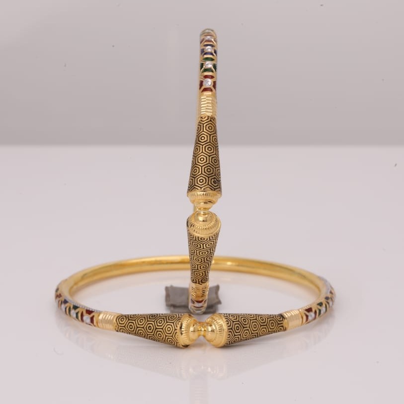 22KT Gold Copper Kadli Bangle BJ-B002