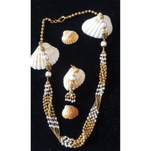22Kt Gold Antique Moti Mala BJ-M004