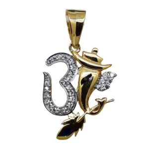 Pendants om with Ganesh