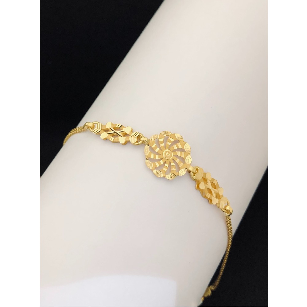 22kt, 916 Hm,  gold circular bracelet for women JKB095