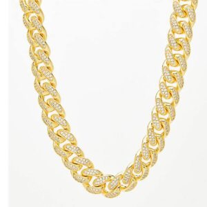 22kt gold and diamond chunky chain jkc001