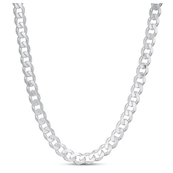 22kt white gold chunky chain jkc002