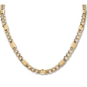 22kt gold fancy machine cut chain for men jkc003