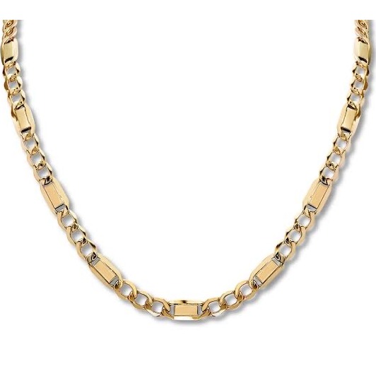 22kt gold fancy machine cut chain for men jkc003