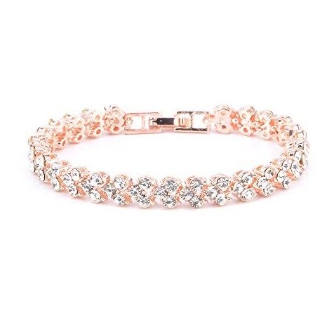 Diamond bracelet with 18kt gold for women jkb029