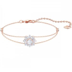 18kt rose gold flower pattern bracelet jkb033
