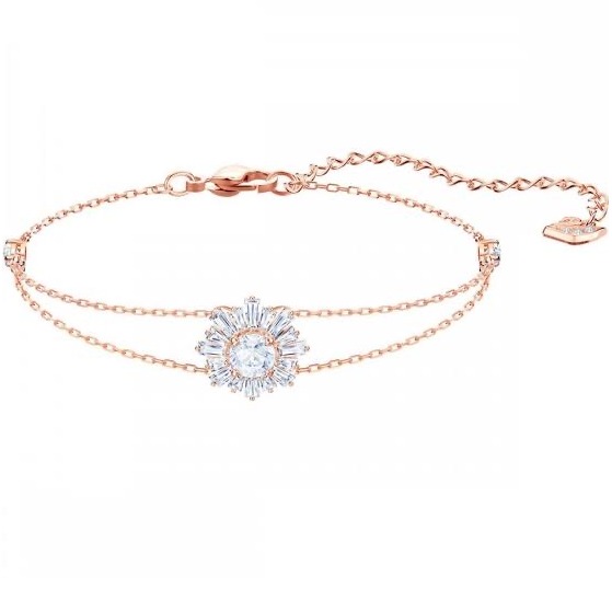 18kt rose gold flower pattern bracelet jkb033