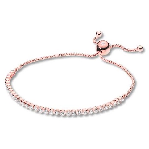18kt rose gold delicate single line diamond bracelet for women jkb036