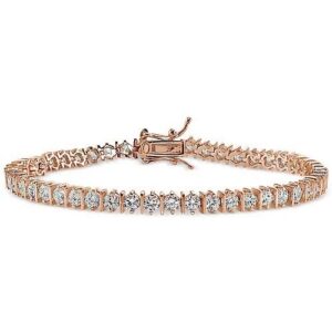 18kt rose gold diamond studded bracelet for women jkb039