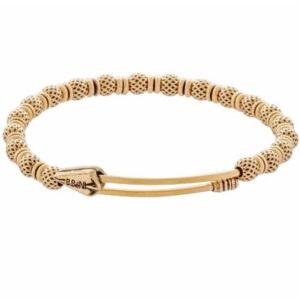 22kt, 916 Hall-marked round textured ball's pattern Yellow Gold Bracelet For Men and women JKB068
