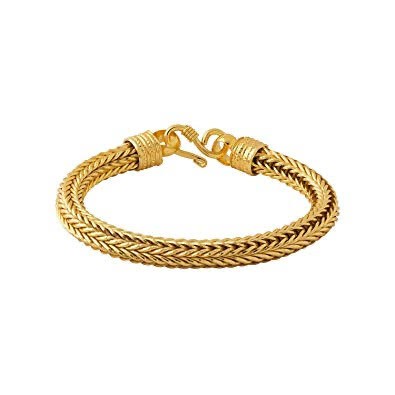 22kt, 916 Hall-Marked strong wire design Yellow Gold Bracelet For Men JKB072