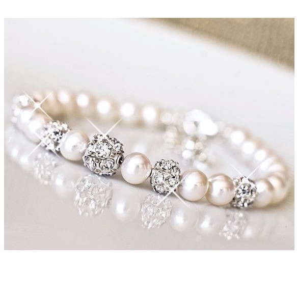 pearl and diamond beads Hand Band For Women JKB321