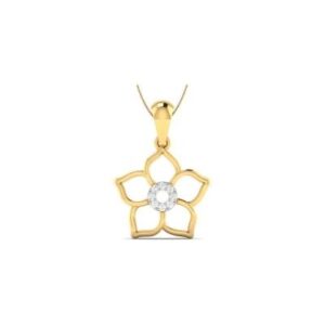 22kt, 916 hm, gold flower pendant