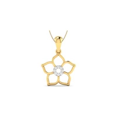 22kt, 916 hm, gold flower pendant