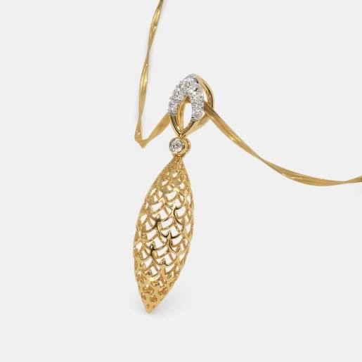 22kt, 916 Hm, gold chain and pendant for women