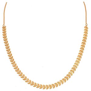 22 kt, 916 Hall-marked, Yellow Gold modern and fancy patterned neckpiece for women JKC005