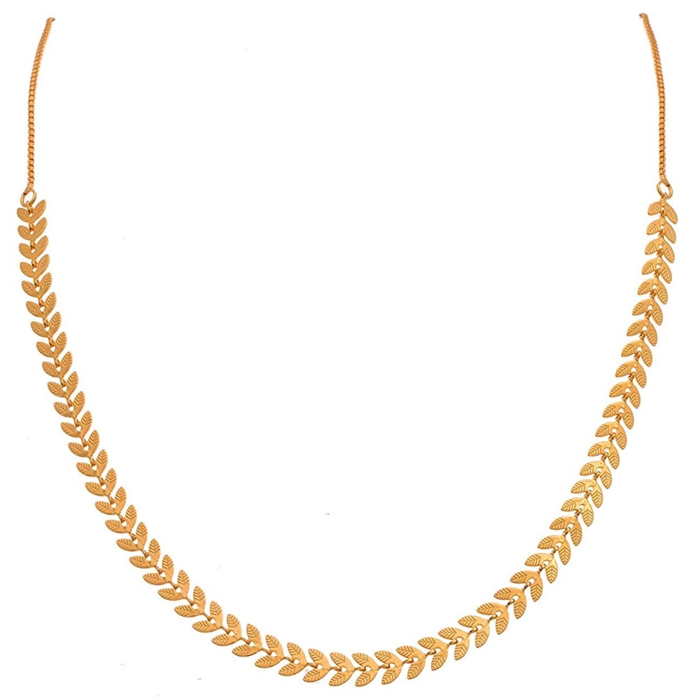 22 kt, 916 Hall-marked, Yellow Gold modern and fancy patterned neckpiece for women JKC005