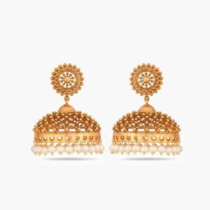 22kt, 916 Hm, Yellow Gold Earrings With hanging Jke105.