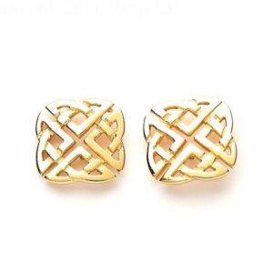 22kt, 916 Hm, Yellow Gold textured crossed tops Jke108.