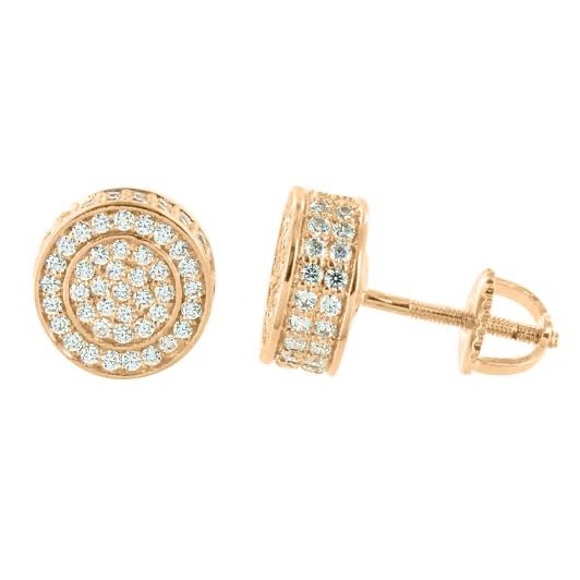 22kt, 916 Hm, Yellow Gold round Tops with diamonds Jke110.