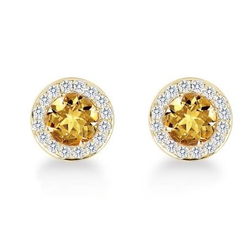 22kt, 916 hm, yellow gold round tops with sapphire jke111.